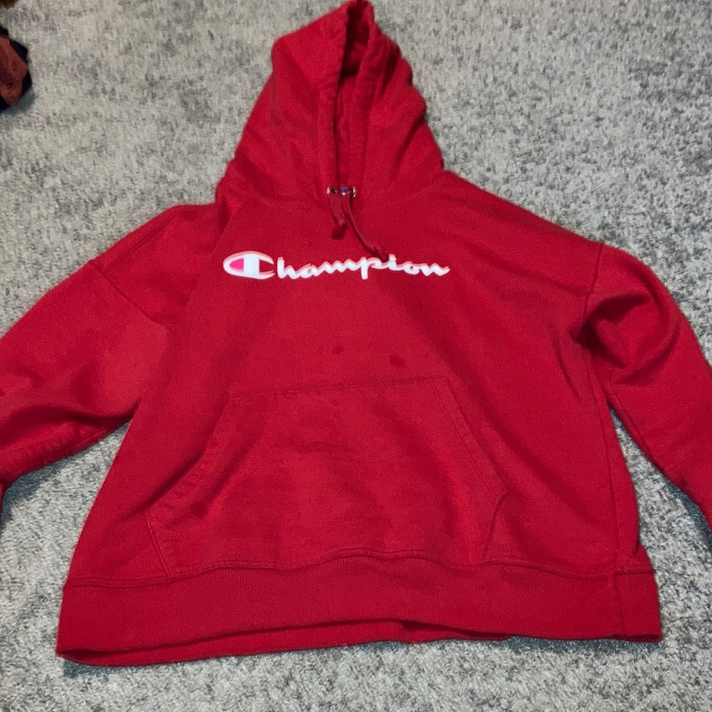 Champion hoodie red never worn
